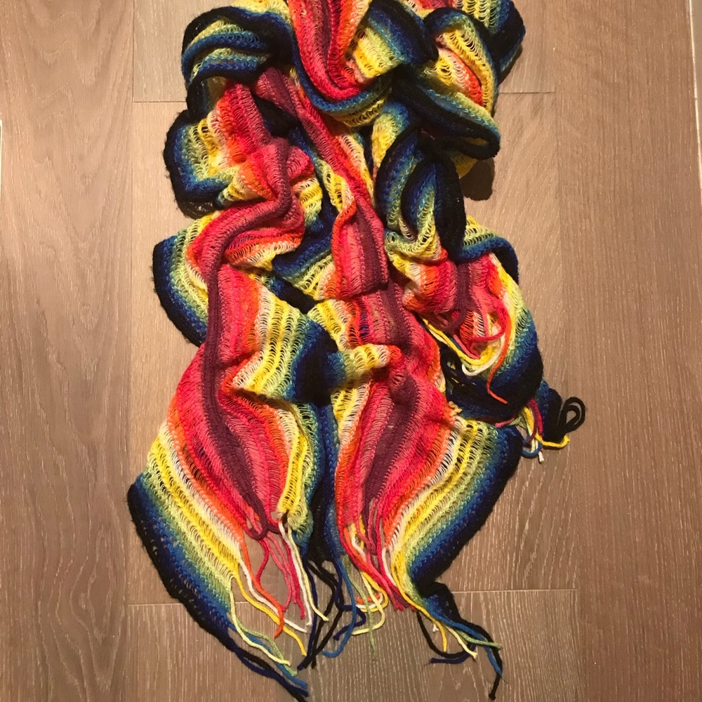 Colorful Wool Scarf - Picture 2 of 6